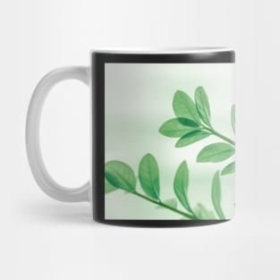 Green summer leaves Mug